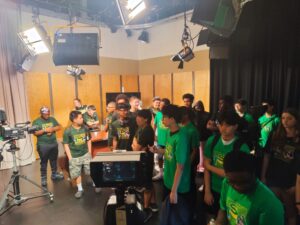 Lights, camera, action at BNN studios.